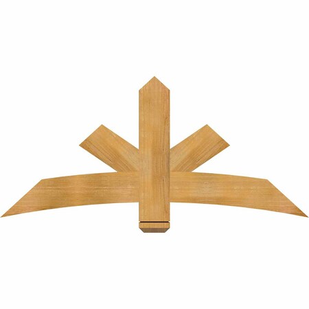 Ekena Millwork Alberta Rough Sawn Timber Gable Bracket, Western Red Cedar, 60"W x 27"H x 2"D x 6"F, 11/12 Pitch GBW060X27X0206ALB00RWR